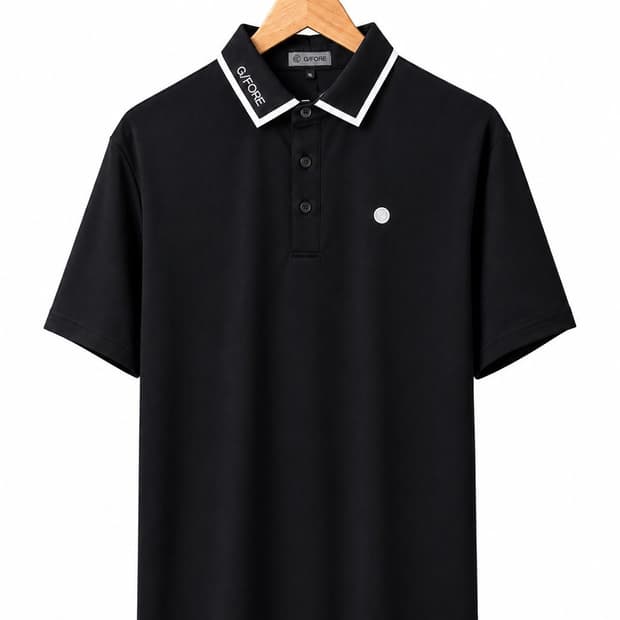 지포어 G/FORE 남성 기능성 반팔 카라티