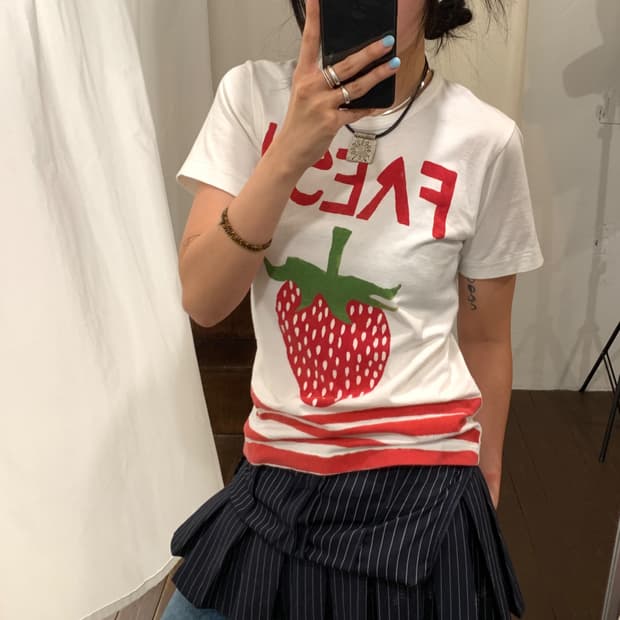 꼼데가르송 꼼데가르송 딸기 티셔츠