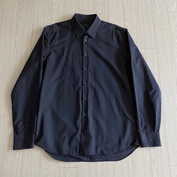 [XL] 프라다 드레스 셔츠 다크 네이비
