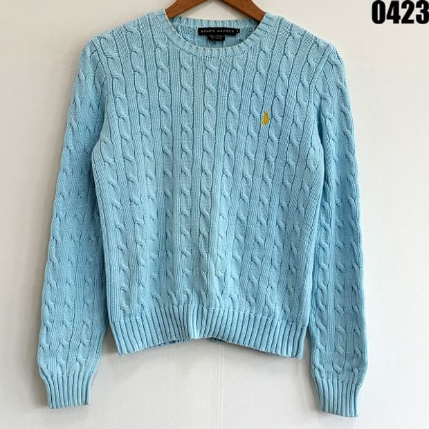 랄프로렌 케이블 니트 스웨터 M 0423 