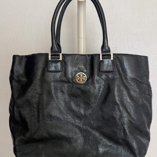 Tory Burch 토리버치 아만다 가죽 토트백 블랙