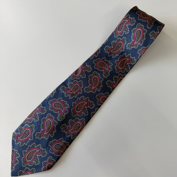 페이즐리 실크 넥타이 8.7cm