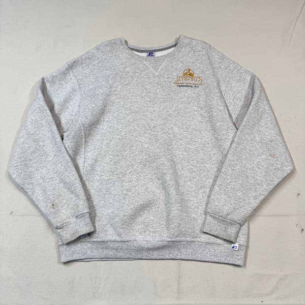 XL) 러셀 애슬레틱 00s J.P. Henry's 자수 스웻 맨투맨