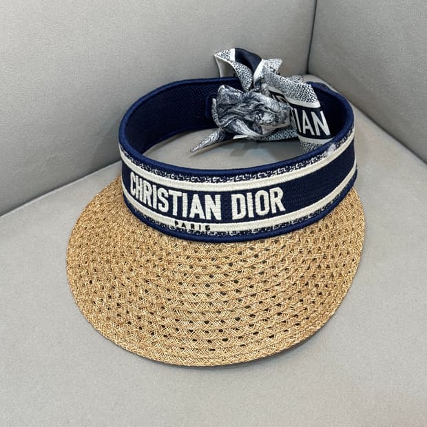 새상품급 디올 오션 미차 스카프 썬바이저 햇 캡 