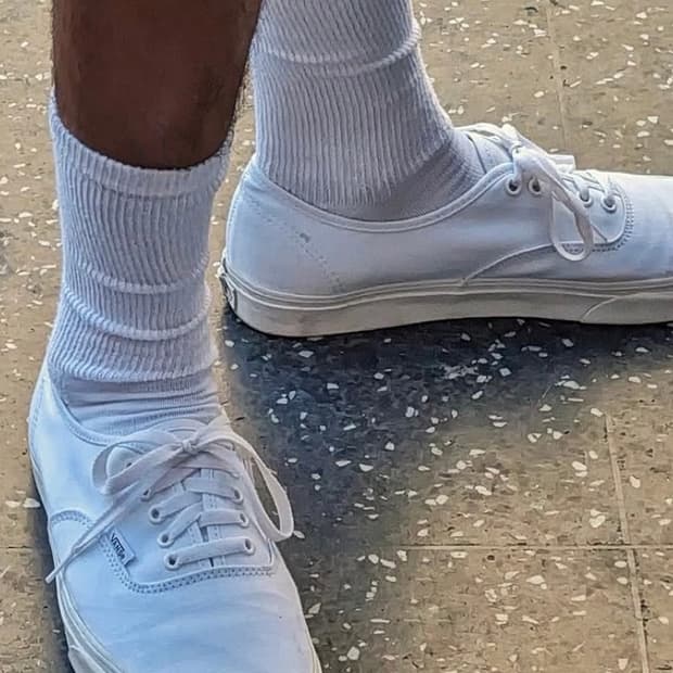 반스 vans - 어센틱 로우프로 화이트 235