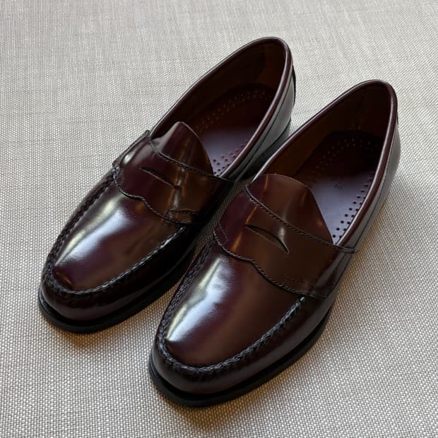 [265] G.H.BASS 위준 LOGAN 버건디 페니 로퍼