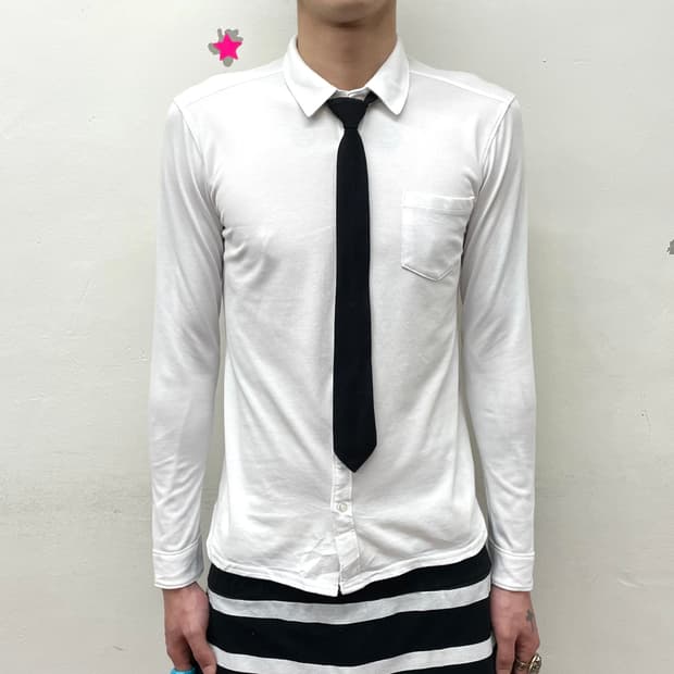 Black Tie White Shirt 