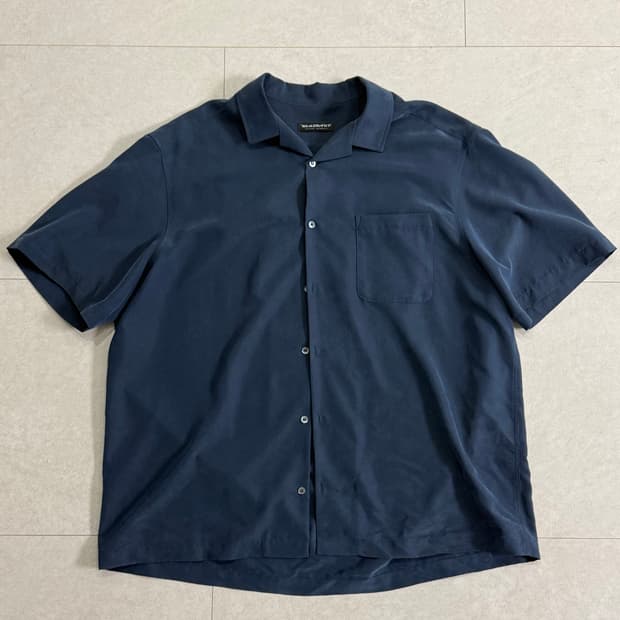 XL) 블랙아웃 모달 셔츠 네이비