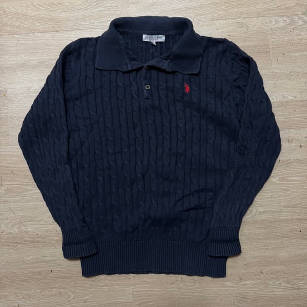 US폴로 케이블 니트