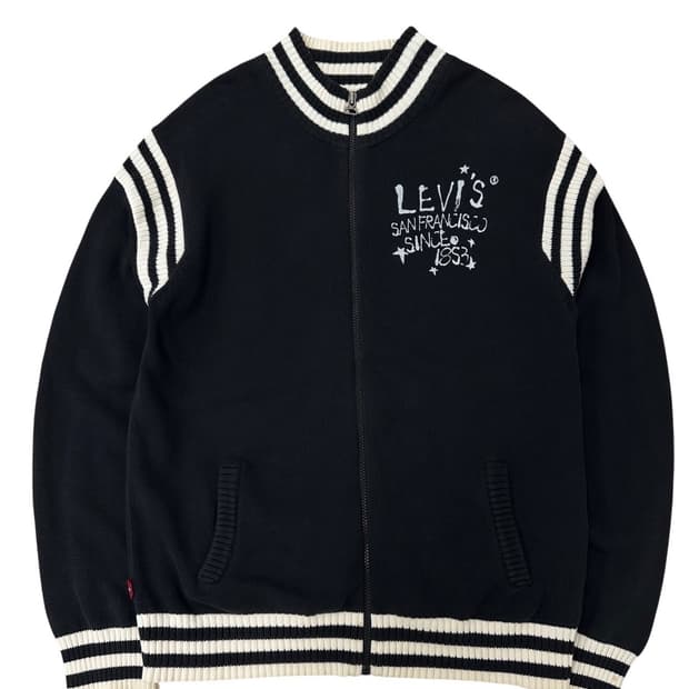 00s 리바이스 니트집업 블랙 (XL)