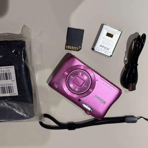 니콘 쿨픽스 s3700 핑크 빈티지디카