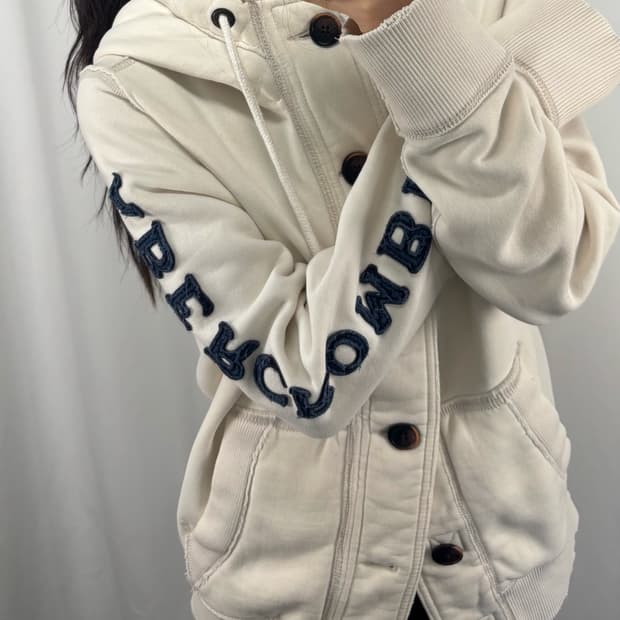 아베크롬비 버튼 후드 자켓