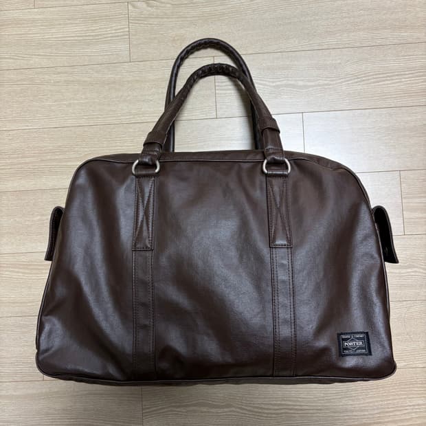 요시다포터 porter 프리스타일 보스턴백 브라운 (미사용에 가까움)
