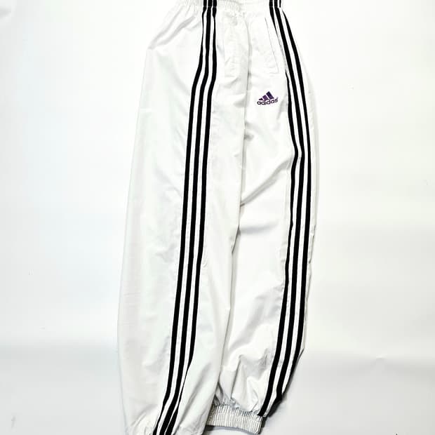 아디다스 흰검 삼선 트랙팬츠 바람막이 조거 바지
