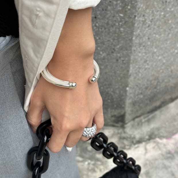 Atlas Weave 925Silver Bangle