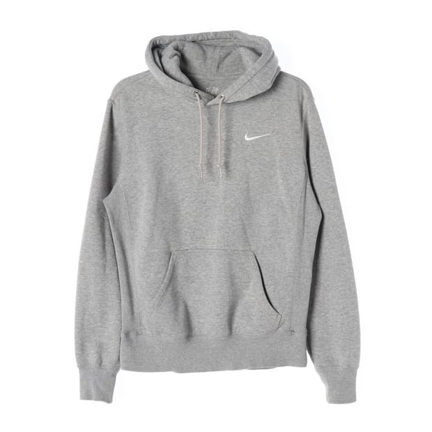 나이키 미니 스우시 그레이 기모 후드티 S