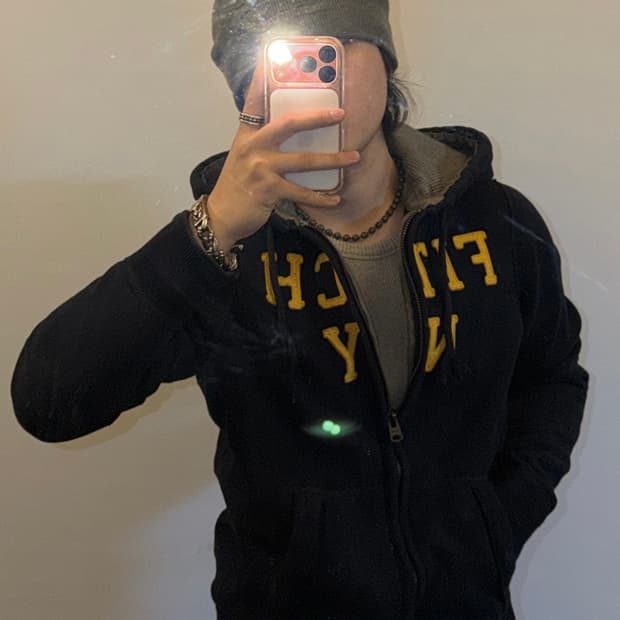 아베크롬비 남노 레터링 후드집업