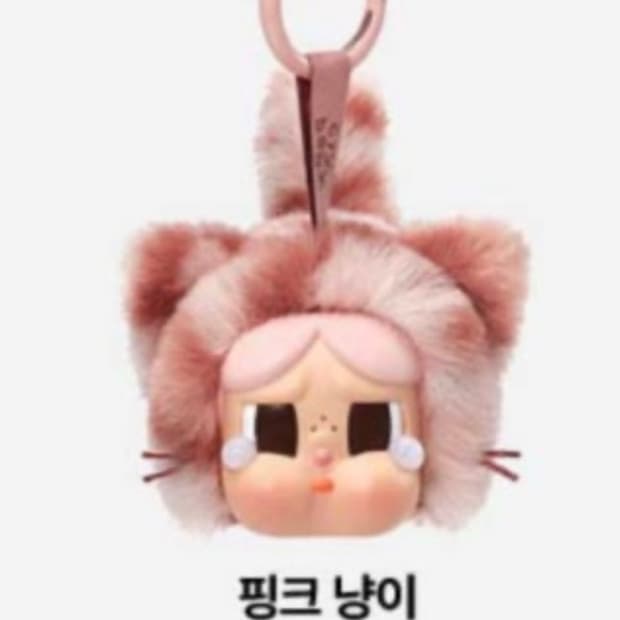 팝마트 크라이베이비 표범냥이 핑크