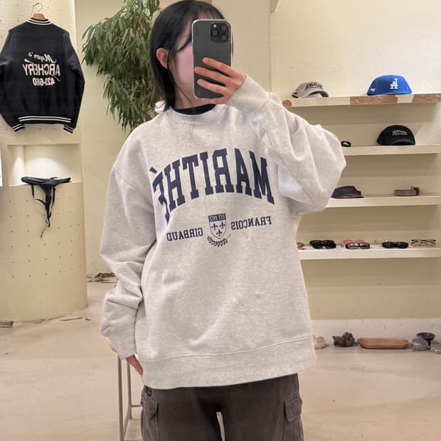 마리떼프랑소와저버 빅로고 스웻 셔츠 U352