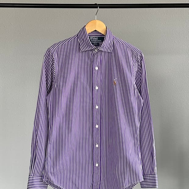 [S]폴로 랄프로렌 퍼플 스트라이프 셔츠