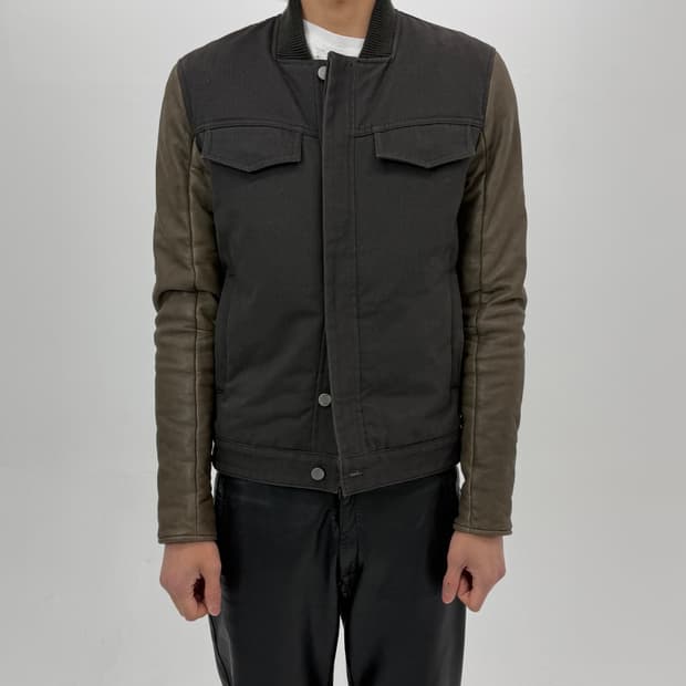 Alexander wang leather arm jacket