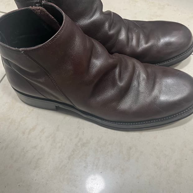 훕데두 사이드집업 드레이프 부츠 265