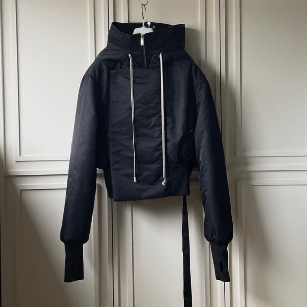 릭오웬스 엘리스 크롭 봄버 자켓