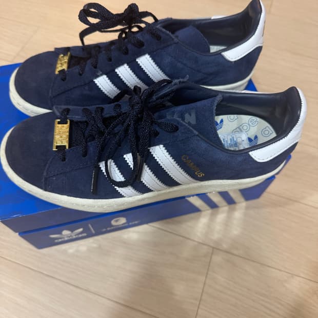 아디다스 베이프 캠퍼스 80s 네이비 235