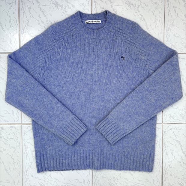 ACNE STUDIOS BLUE WOOL SWEATER