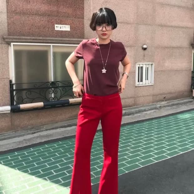 에옹쓰) Exclusive Western Bootcut Pants 2