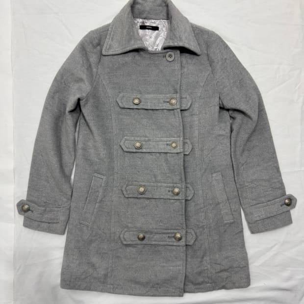 duras napoleon soft gray coat