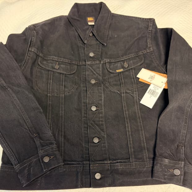 RRL LOT271 더블알엘 데님 트러커 자켓 블랙 L