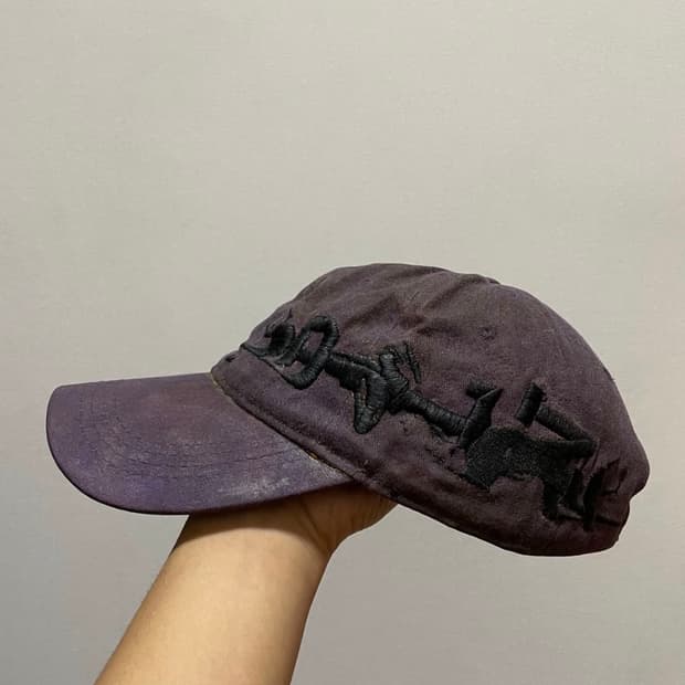 P.L.N. OILSKIN MIRROED CAP