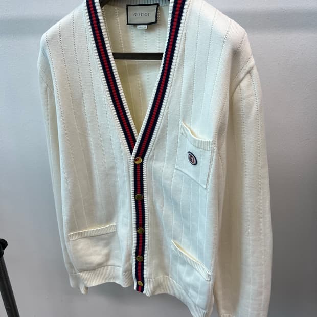 105) 구찌 금장 오버 가디건 