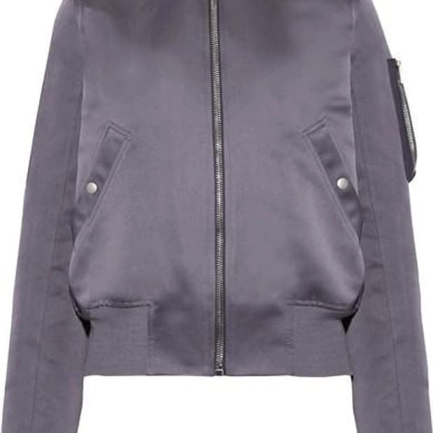 <급처>Rick Owens satin bomber jacket