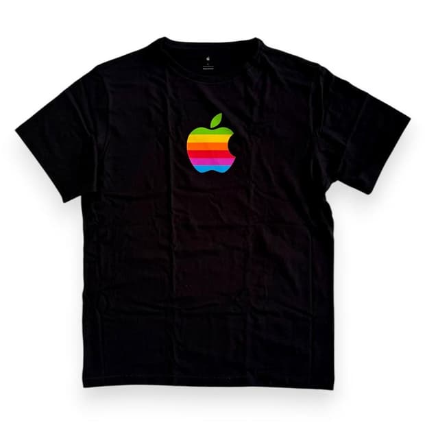 Apple rainbow logo T-shirt 