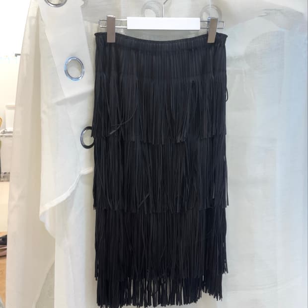Tassel flare skirt