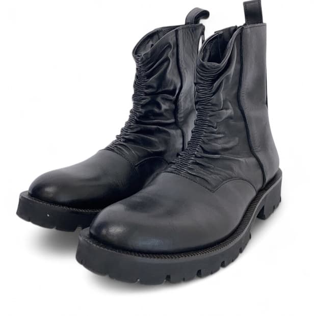 요지 야마모토 가죽 부츠 집업