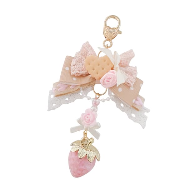 딸기장미라떼 키링