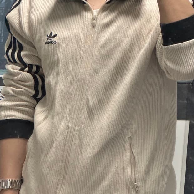 아디다스 와플 트랙탑 아이보리 M