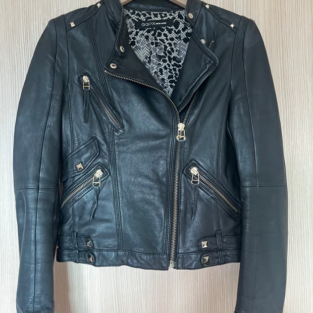 GGPX NEWYORK 가죽자켓 빈티지 갸루 고스