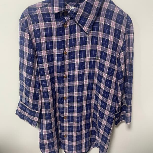 vivienne westwood 비대칭 카라 셔츠