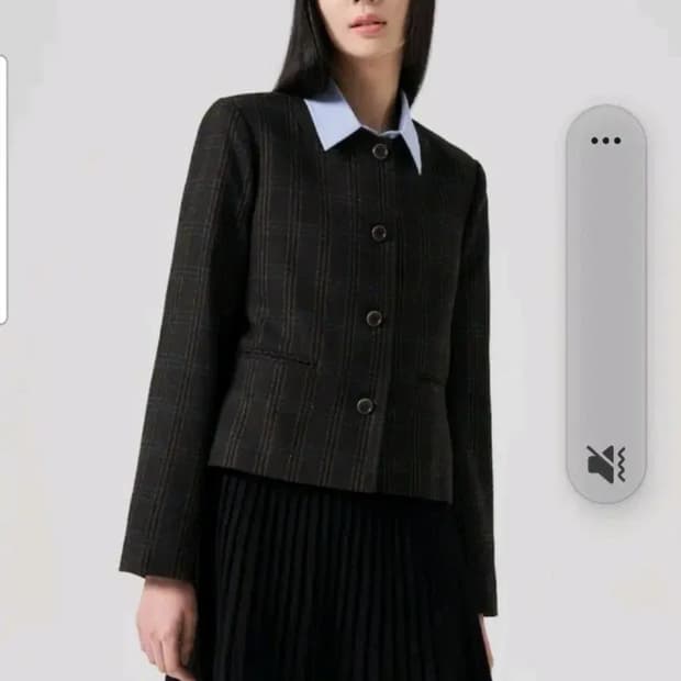 (S) 에잇세컨즈 클래식 체크 자켓 브라운