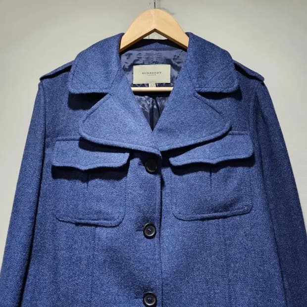 [정품] 버버리 런던 이탈리아 메이드 울 숏 자켓 55