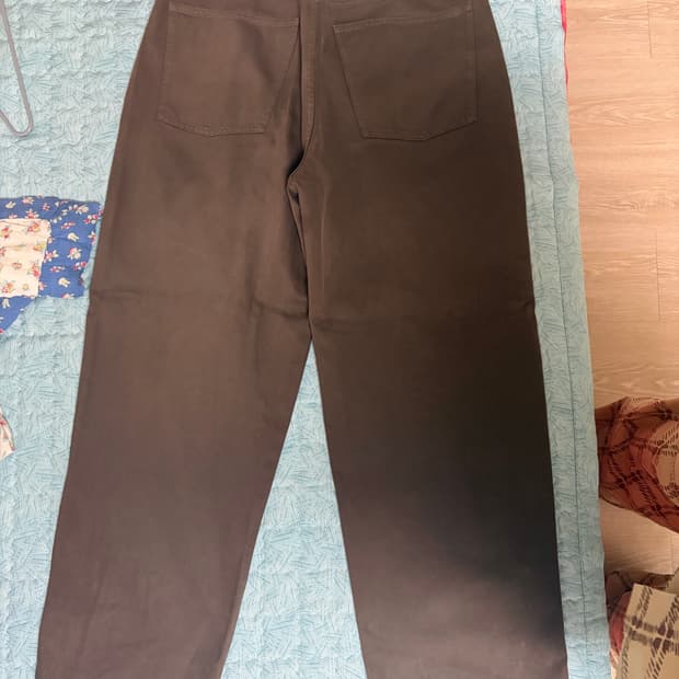 유니클로u 브라운 데님 