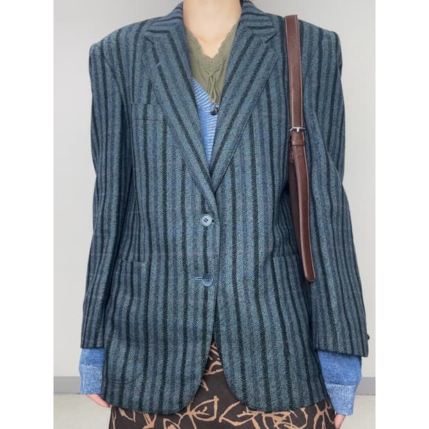 빈티지 울 블레이저 자켓