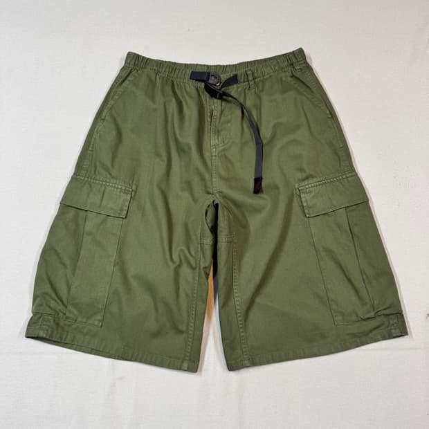 XL) 그라미치 올리브 카키 버뮤다 카고 팬츠 반바지