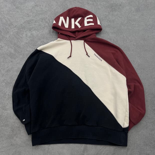 95 MLB 양키스 컬러블록 후드티