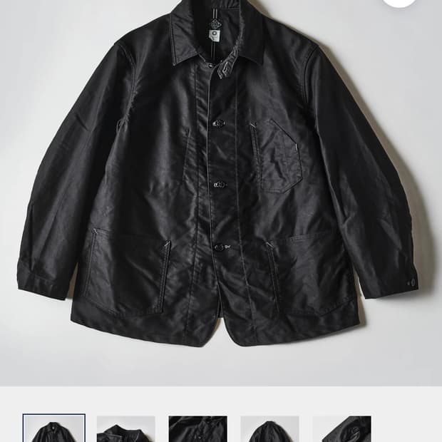 택포)포스트오버롤즈 no.1 jacket 빈티지 몰스킨 블랙 L사이즈