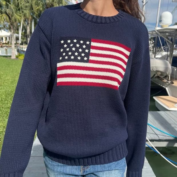 브랜디멜빌 성조기 니트